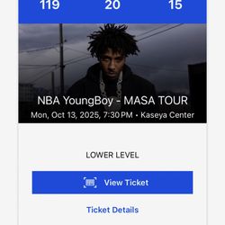 NBA Concert Ticket 
