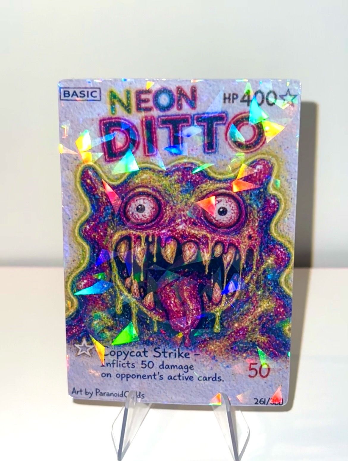 Pokemon trading card Ditto - Collectible non holo rare art charizard 1st edi