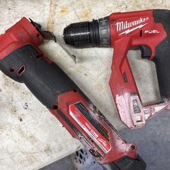 Milwaukee Oscillating Multi  And Milwaukee 3/8 Drill Driver And Milwaukee M12 Battery Charger 