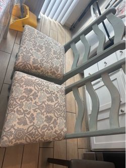 6 chairs reupholstered