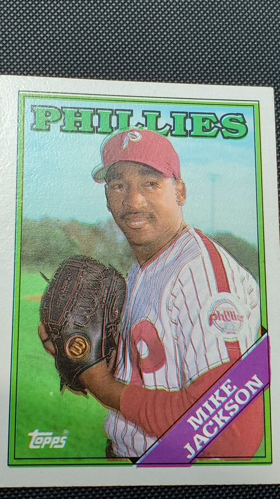 Mike Jackson Philies Misprint Card