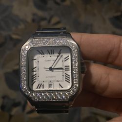 Cartier Santos (Half Iced) 