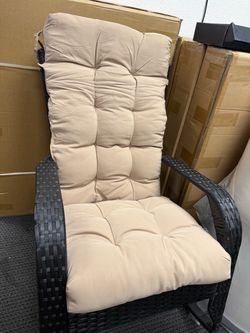 Set of 4 . Chair Cushion Set for Rocking Chair, Rocking Chair Cushion, Overstuffed Seat Back Cushion Pad, Indoor/Outdoor Seat Cushions with Ties,20x20
