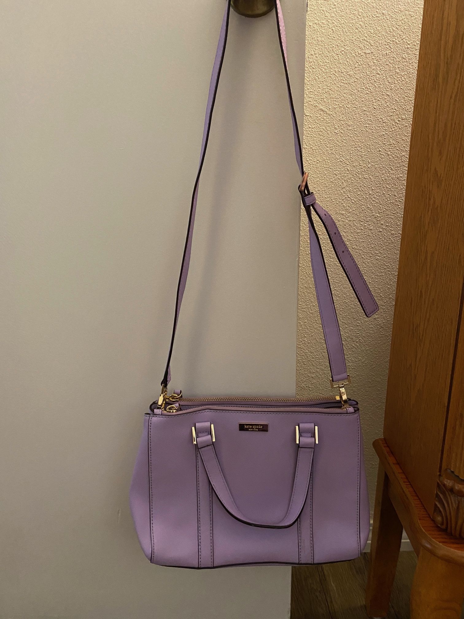 lavender kate spade crossbody purse