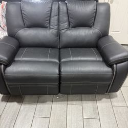 Black Recliner Sofa
