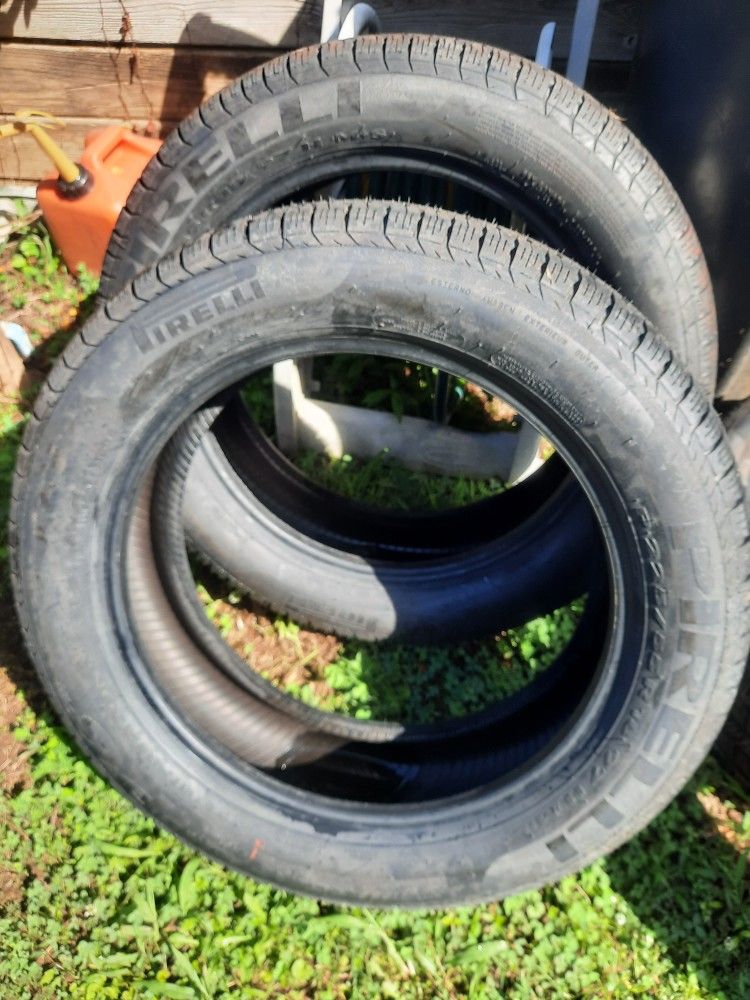 2 Pirelli P6 Plus Four Season 225/55r18s