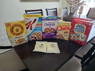 Assorted Breakfast Cereals & Powdered Milk – New