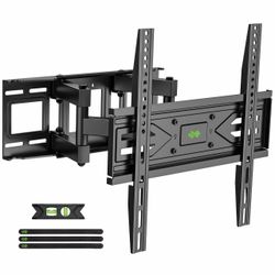 USX MOUNT Full Motion TV Wall Mount for Most 32-70 inch TVs up to 99 lbs, Wall Mount Bracket with Dual Articulating Arms, Swivel, Tilt, Max VESA 400x4