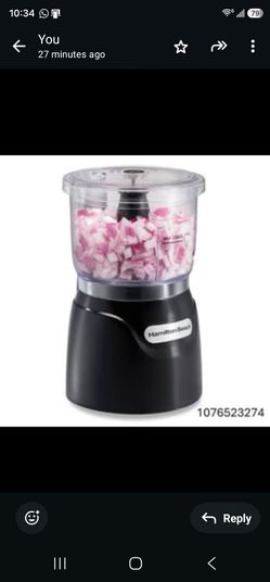Hamilton Beach Electric Vegetable Chopper & Mini Food Processor, 3-Cup,