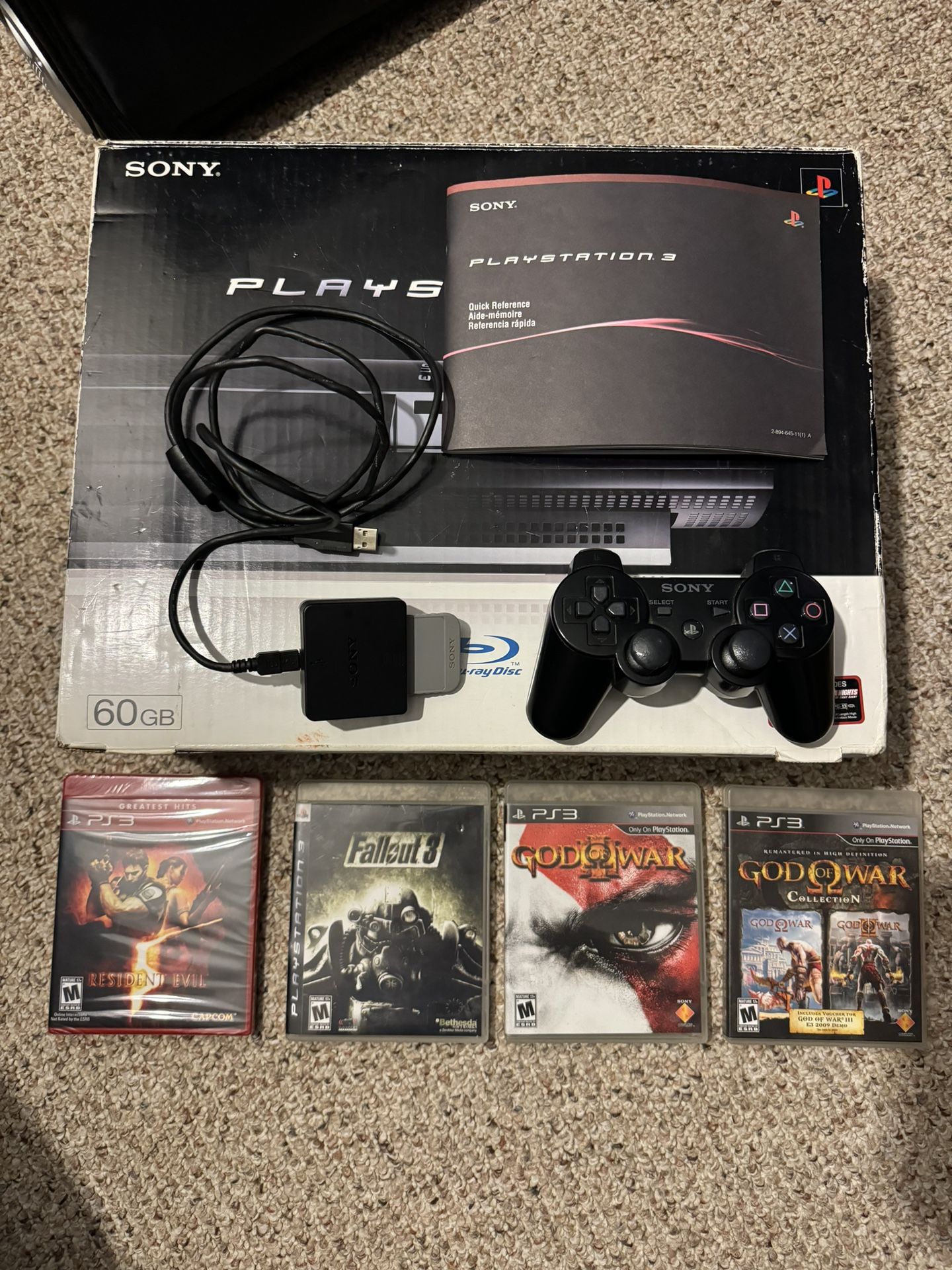 SONY PLAYSTATION 60 GB(Backwards Compatible) CECHA01 Model