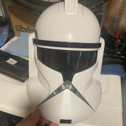 VINTAGE STAR WARS CLONE STORM TROOPER TALKING HELMET WORKS