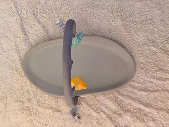 Papablic Baby Changing Pad with Toy Bar – Gray – Excellent Condition