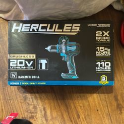 Hercules Brushless 20v Lithium-Ion 1/2" Hammer Drill  