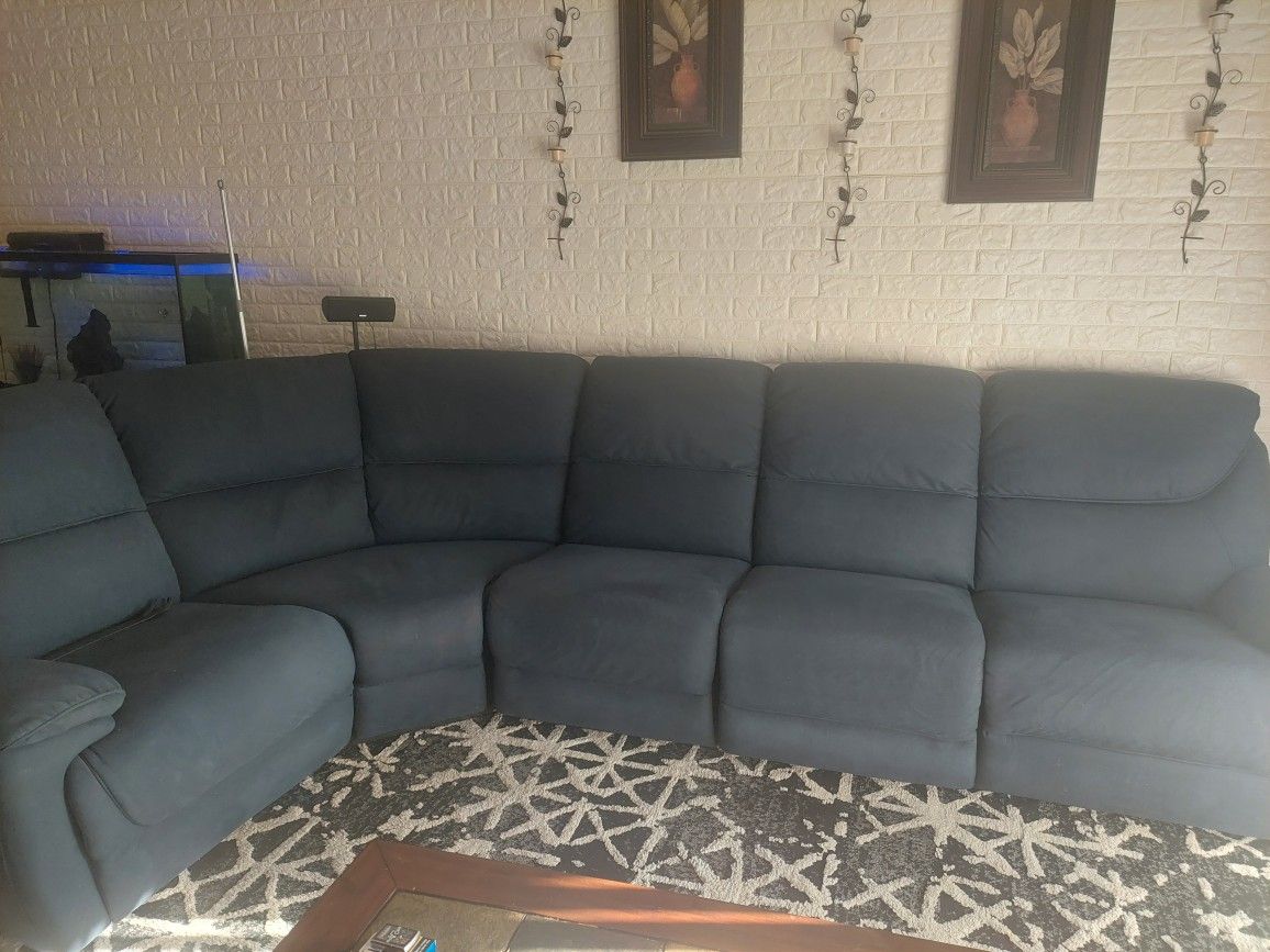 Dark Blue Couch