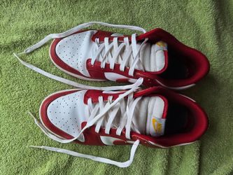 Nike Dunk Low Red and White Sneakers