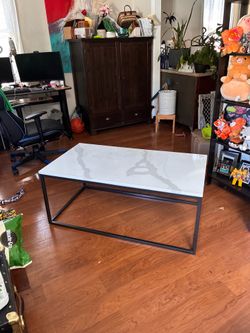 White Marble Coffee Table