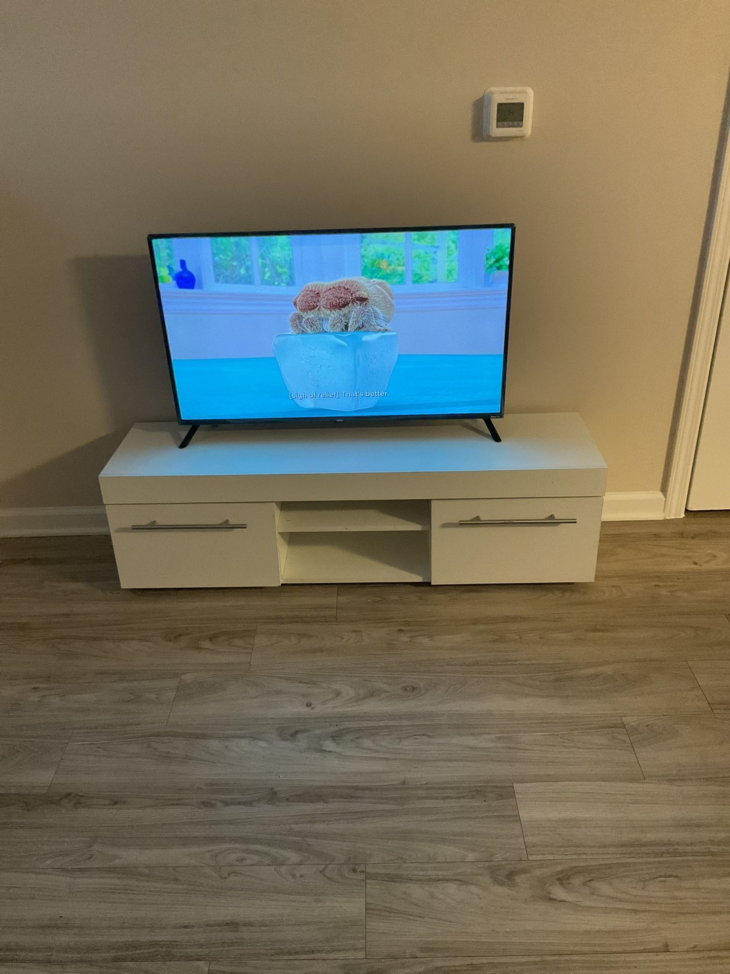 White TV Stand