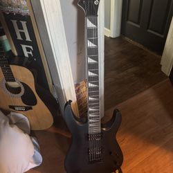 matte black jackson guitar 