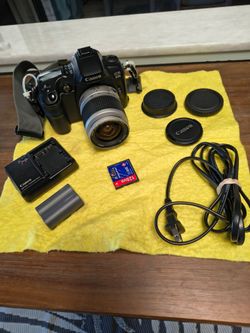 Canon D30 camera and lens.