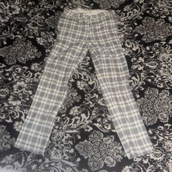 White And Black Slacks 