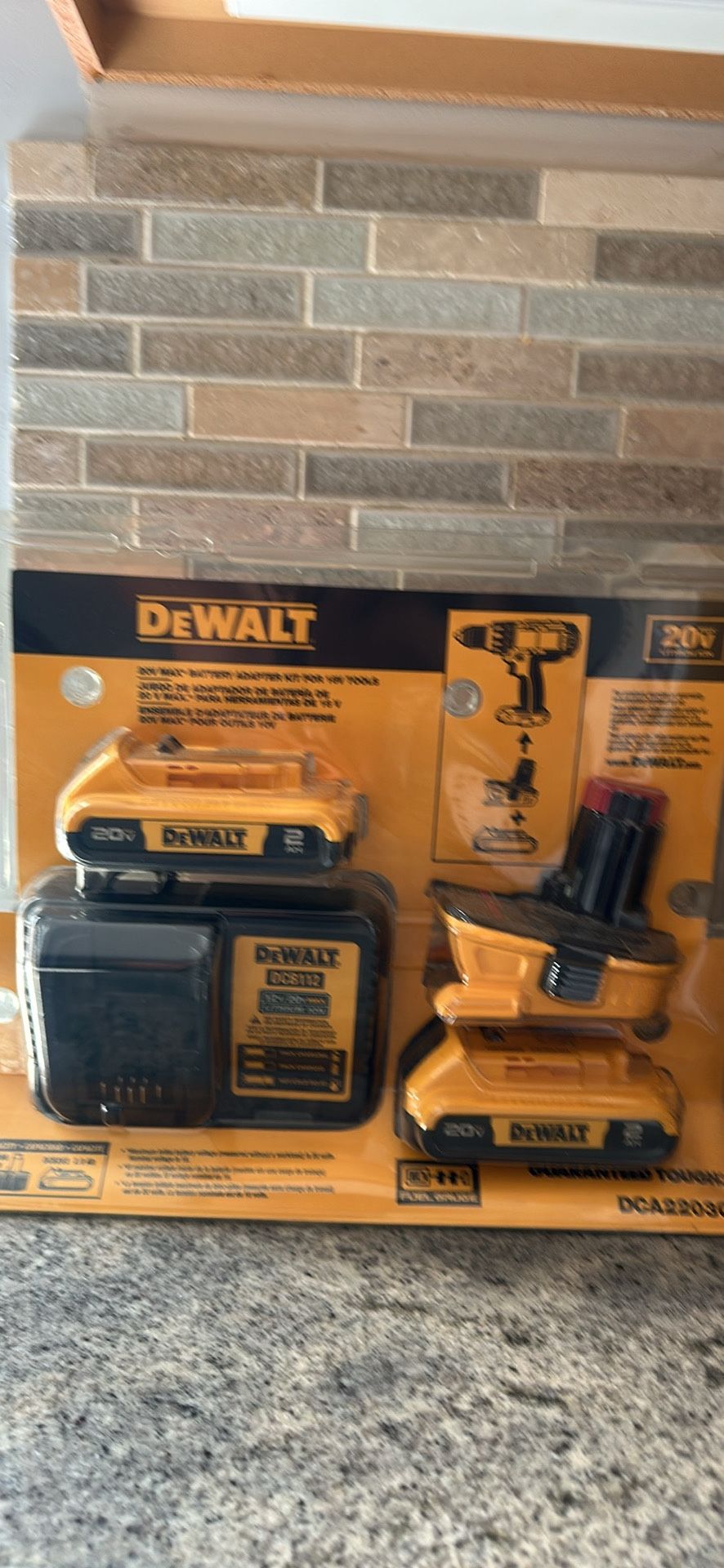 DEWALT 20CV max battery adapter