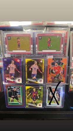 Soccer Trading Cards Lot – Griezmann Messi Lewandowski