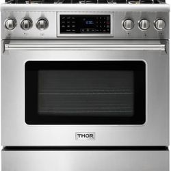 Thor Kitchen 36 Inch Freestanding Professional Gas Range