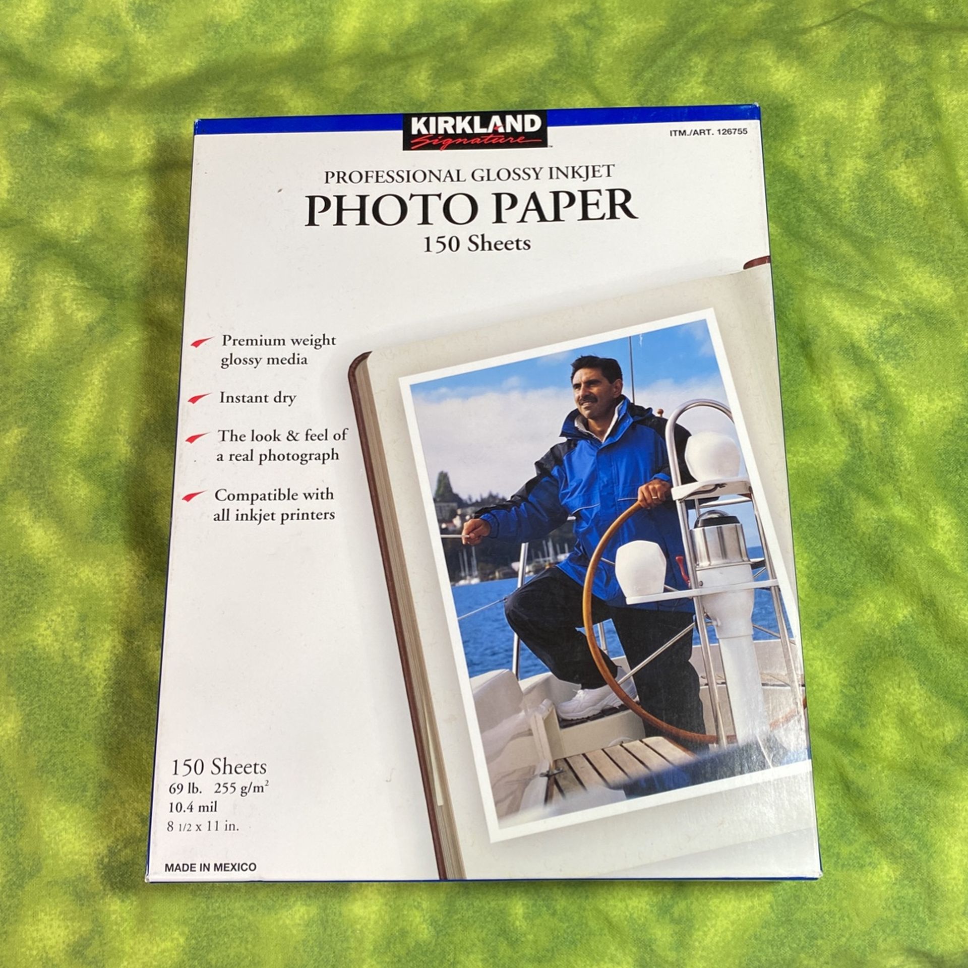 Kirkland Signature Professional Glossy Inkjet Photo Paper 150 Sheets 8 1/2 x 11" NEW NEVER OPEN!!!