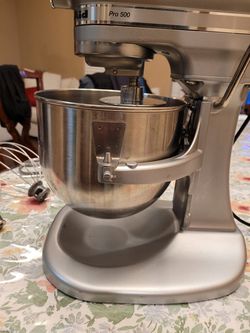  KitchenAid Pro 500 Series 5 Quart Bowl-Lift Stand Mixer, Silver  (Refurbished): Home & Kitchen