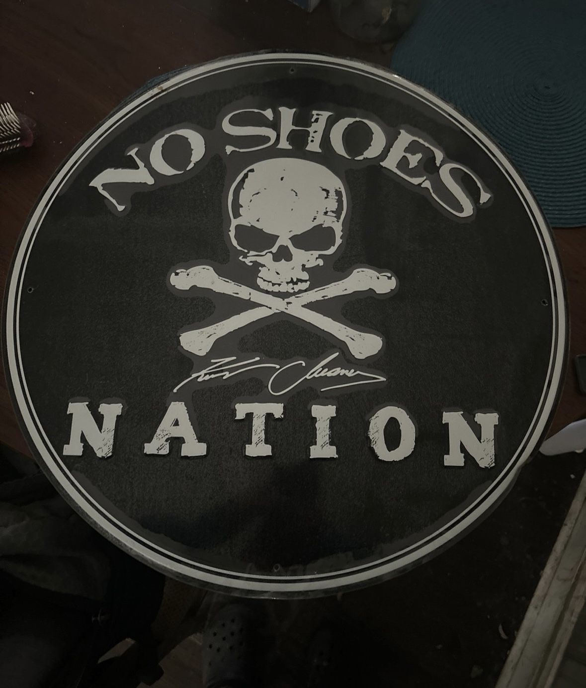 Kenny Chesney No Shoes Nation 23.5" Metal Sign Brand NEW Deadstock Concert