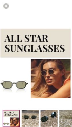 NEW!  All Star Shades Hexagonal vintage unisex sunglasses