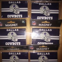 6 Dallas Cowboys ceramic magnets new all for $7 pick up in Edinburg no holds