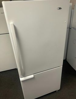 Amana Bottom Freezer Refrigerator - White, Great Condition, Energy Efficient