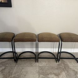 Milo Baughman Style Barstools  