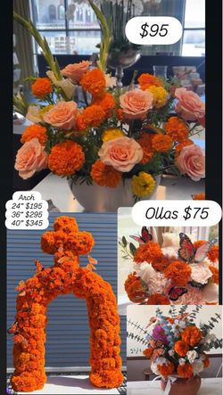 Flower arch arrangements