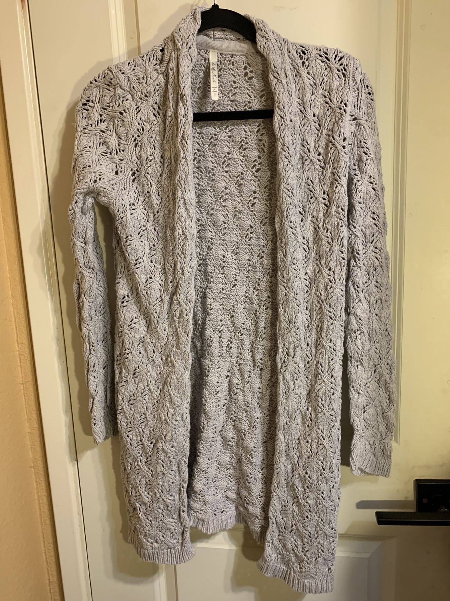 Grey Knit Cardigan Size S