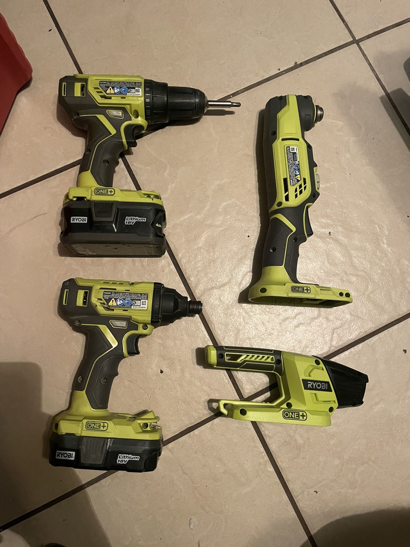 Drill And Impact Driver With Batteries 