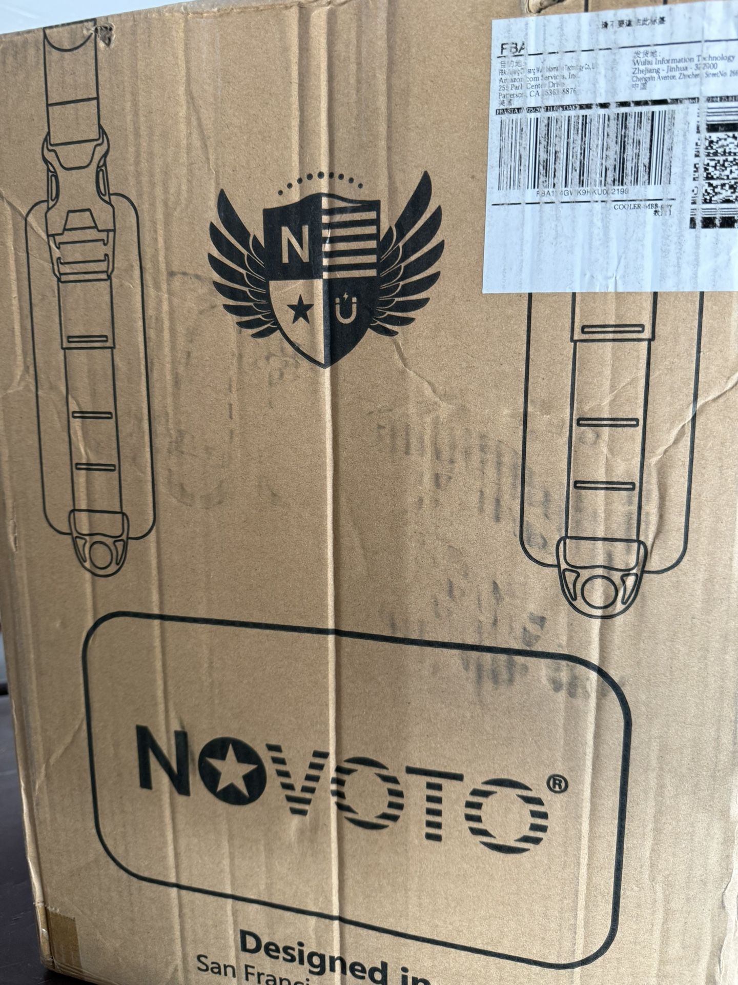 novoto backpack cooler grey