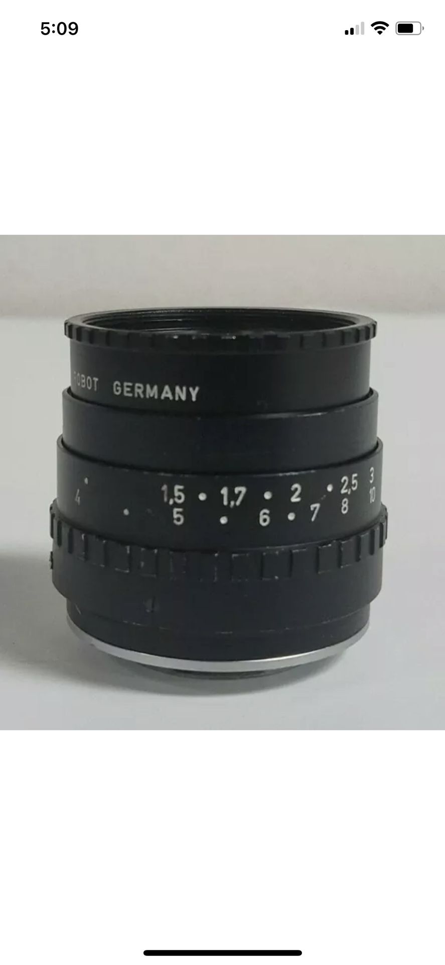 Schneider-Kreuznach ~ Tele-Xenar f:3.8 75 mm for Robot Camera