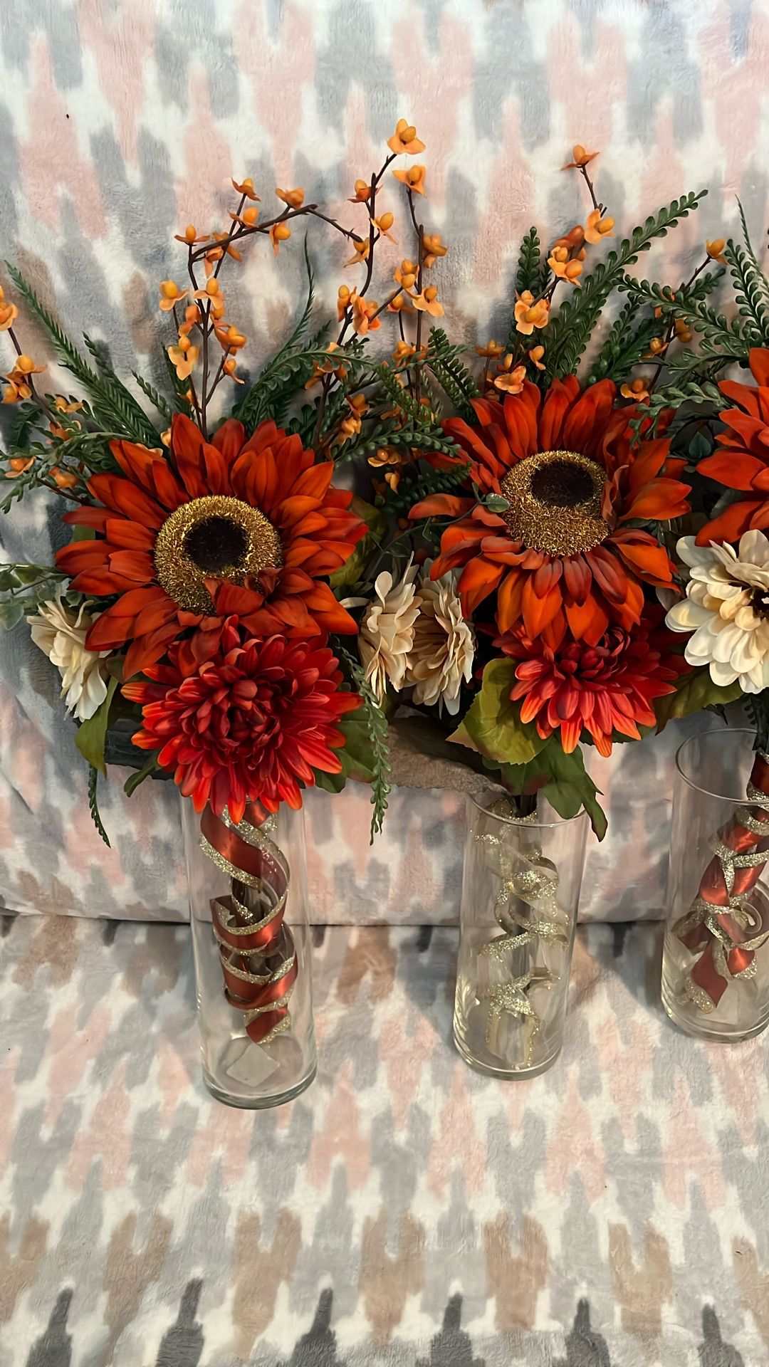 Burnt Orange Sunflower Bouquets