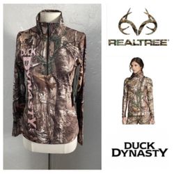 NEW!  Realtree Duck Dynasty camo quarter-zip pullover