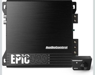 AudioControl EPIC500 Monoblock Amplifier Car Audio 500W RMS, Compact Class D Subwoofer Amplifier