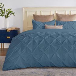 Oversized King Duvet Cover Set 100% Cotton 3 Pcs