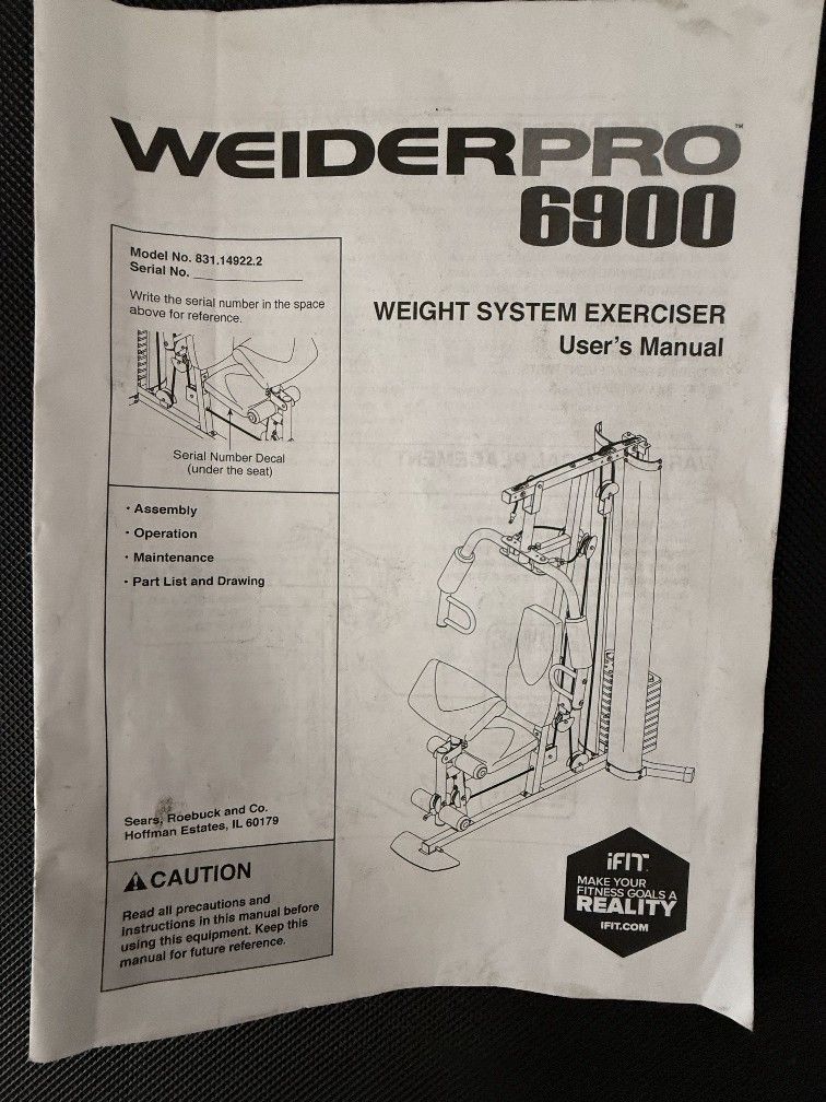 Weider PRO 6900 FOR SALE