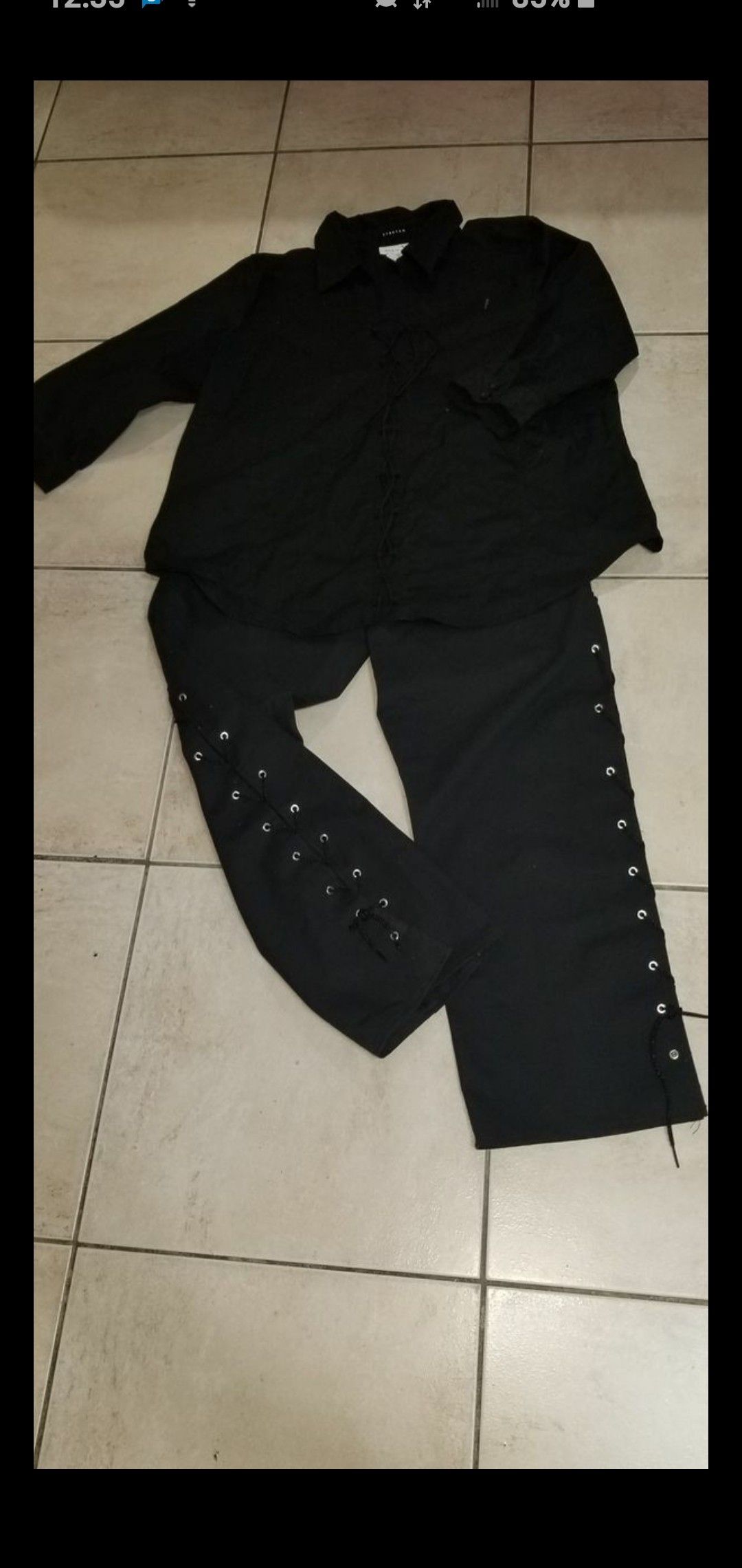 Black Unisex Renaissance costume