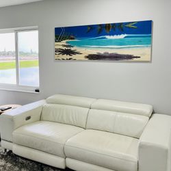 Leather Recliner Sofa