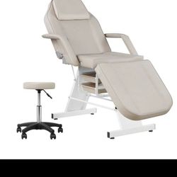 Professional Adjustable Facial / Massage Bed with Stool