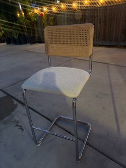 2 beige high chair set