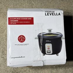 Premium Levella 6 Cup Rice Cooker Steamer PRC0635B