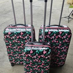 Disney Minnie Mouse Black Luggage Set